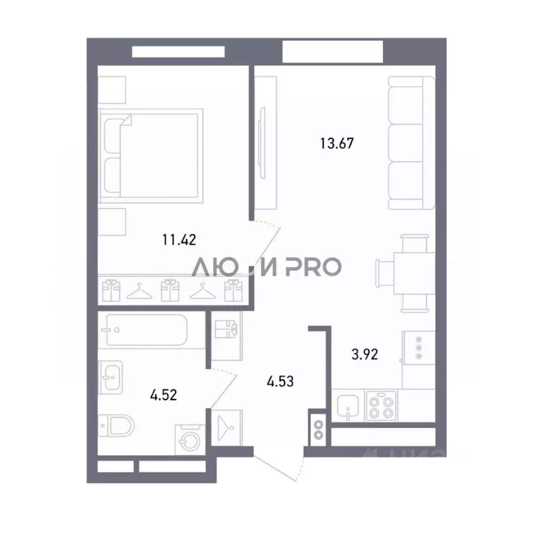 2-к кв. Башкортостан, Уфа ул. Гали Ибрагимова, 5/3 (39.6 м) - Фото 2