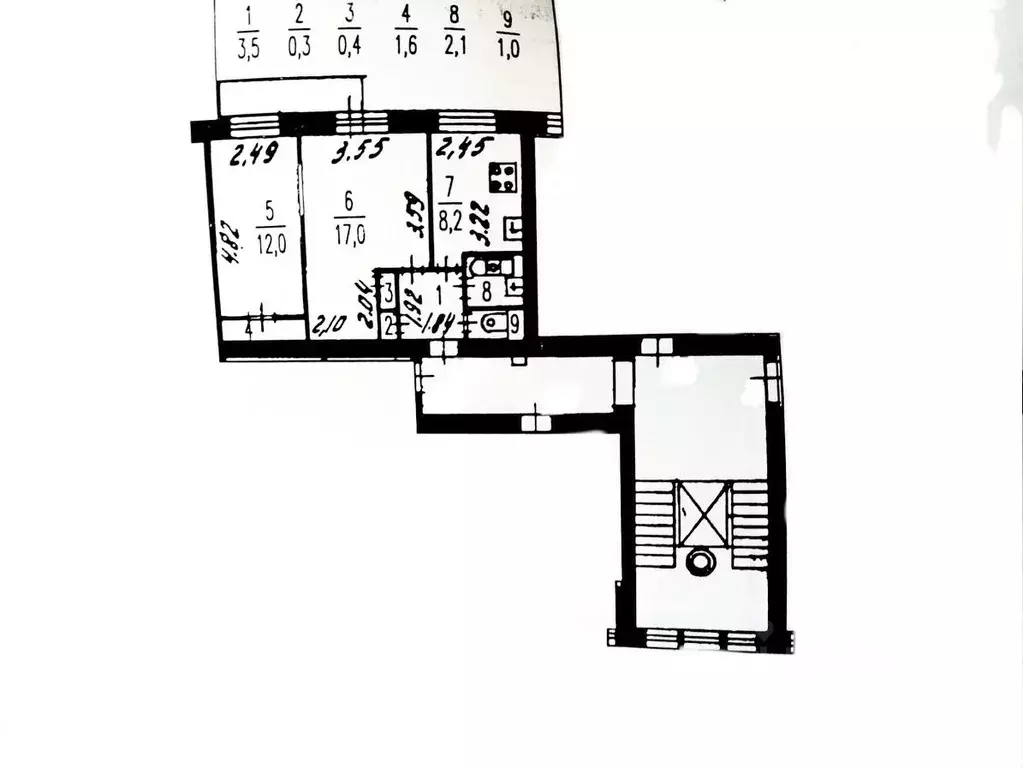 2-к кв. Санкт-Петербург Кузнецовская ул., 22 (46.1 м) - Фото 0