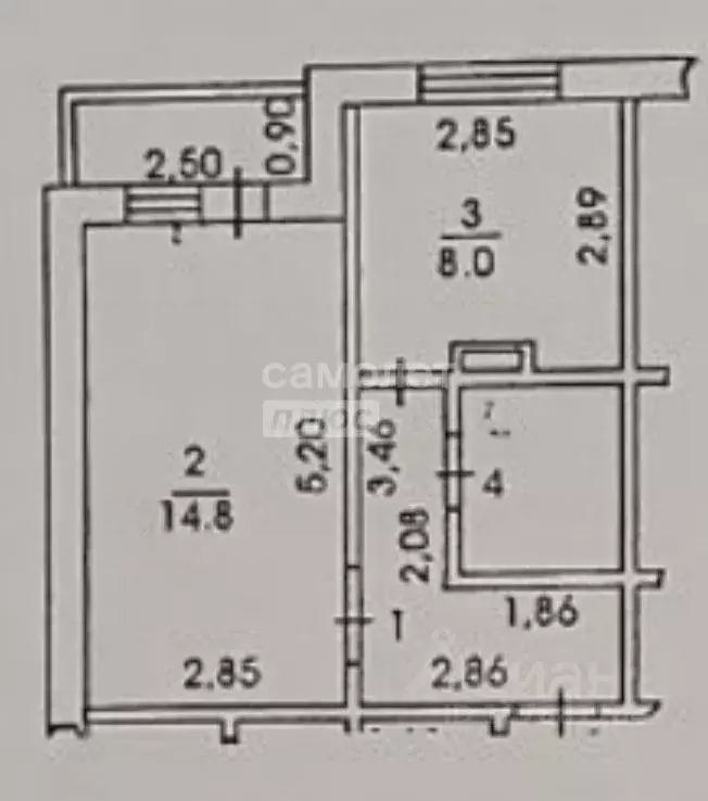 1-к кв. Липецкая область, Липецк 15-й мкр, 28 (33.5 м) - Фото 2