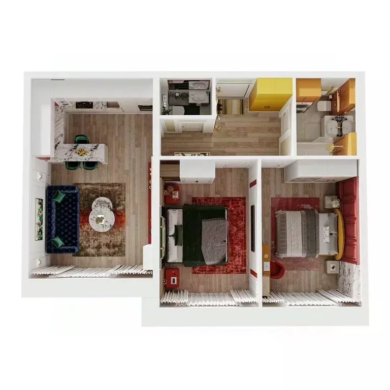 2-к кв. Иркутская область, Иркутский муниципальный округ, Маркова рп, ... - Фото 1