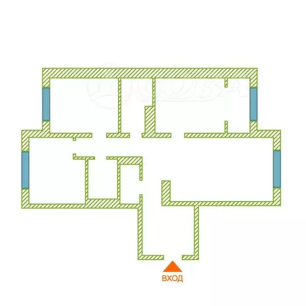 3-комнатная квартира: Тюмень, улица Пожарных и Спасателей, 1 (94 м) - Фото 1