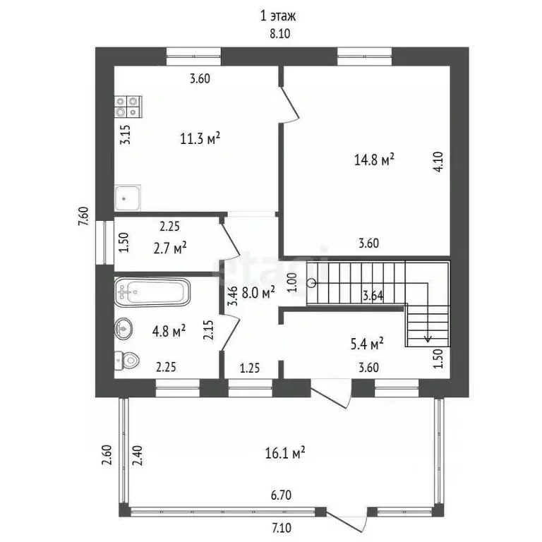 Дом в Московская область, Дмитров Молодежный мкр, 6 (92 м) - Фото 0