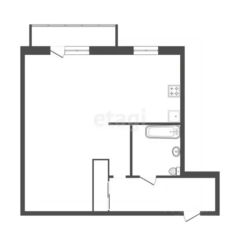 1-к кв. Красноярский край, Красноярск имени газеты Красноярский ... - Фото 2