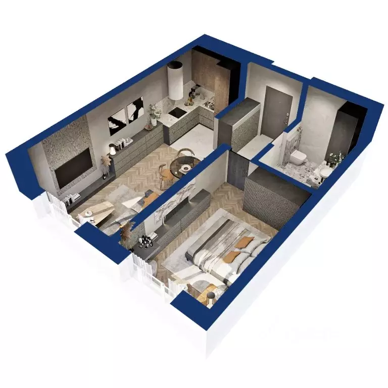 1-к кв. Башкортостан, Уфа Глумилино жилрайон,  (43.09 м) - Фото 1