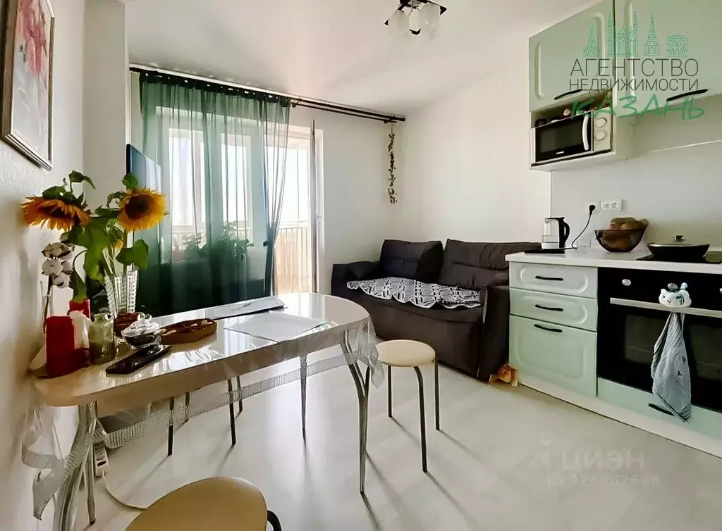 1-к кв. Татарстан, Казань ул. Братьев Батталовых, 20к1 (37.1 м) - Фото 1