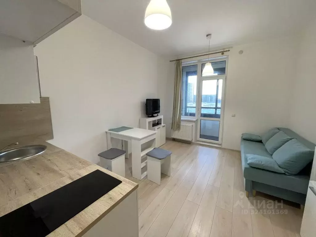 Студия Санкт-Петербург аллея Арцеуловская, 9 (21.2 м) - Фото 1