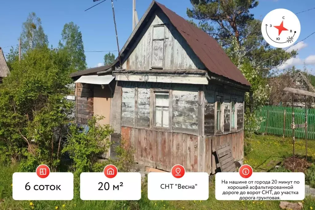 Дом в Хабаровский край, Хабаровский район, Весна СНТ 80 (20 м) - Фото 0