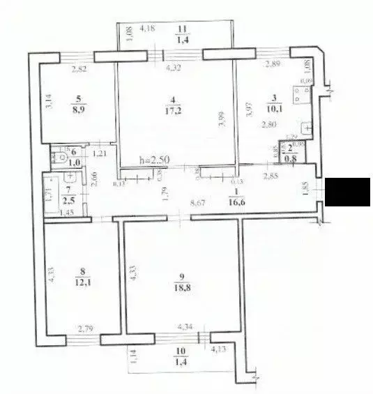 4-к кв. Забайкальский край, Чита Автогенная ул., 5 (90.8 м) - Фото 1