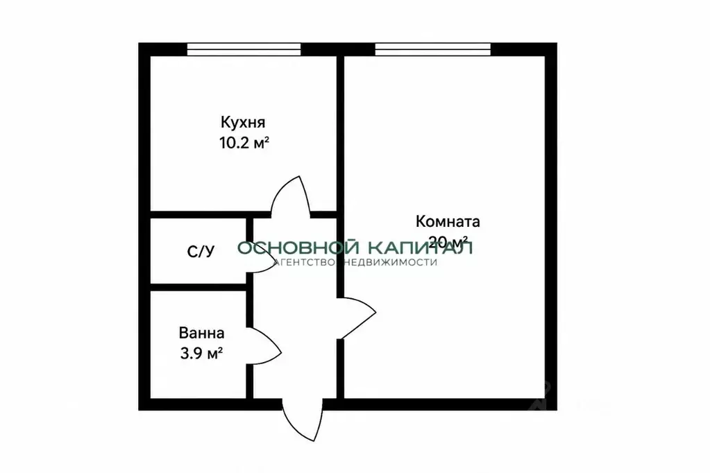 1-к кв. Москва ул. Академика Пилюгина, 12К1 (38.3 м) - Фото 2