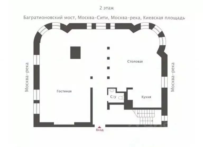 5-к кв. Москва 7-й Ростовский пер., 11 (313.0 м) - Фото 1