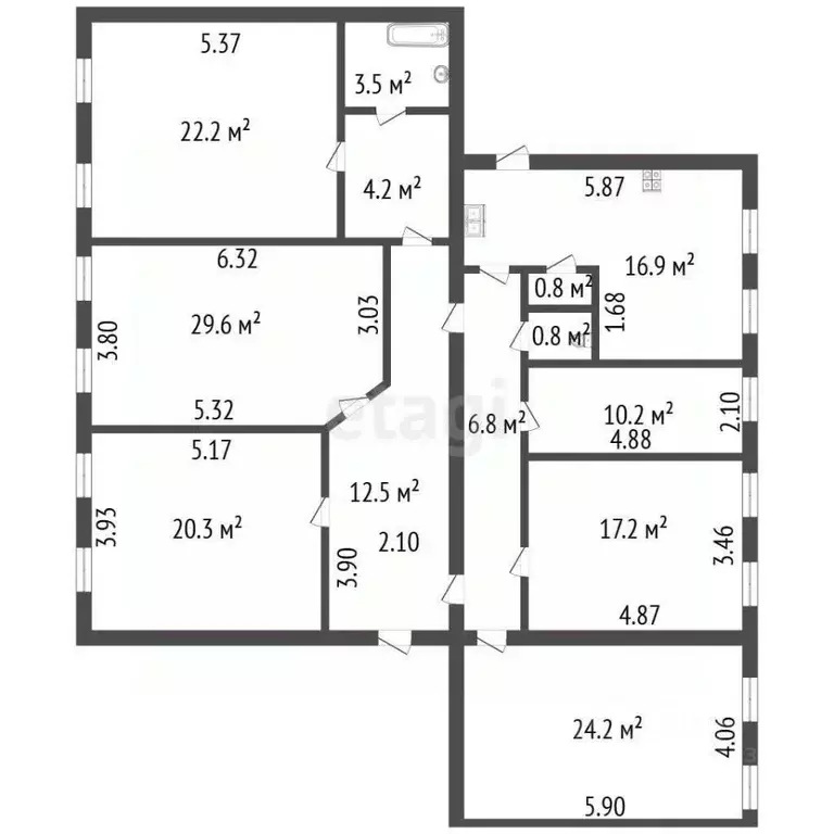 6-к кв. Санкт-Петербург Загородный просп., 17 (163.2 м) - Фото 2