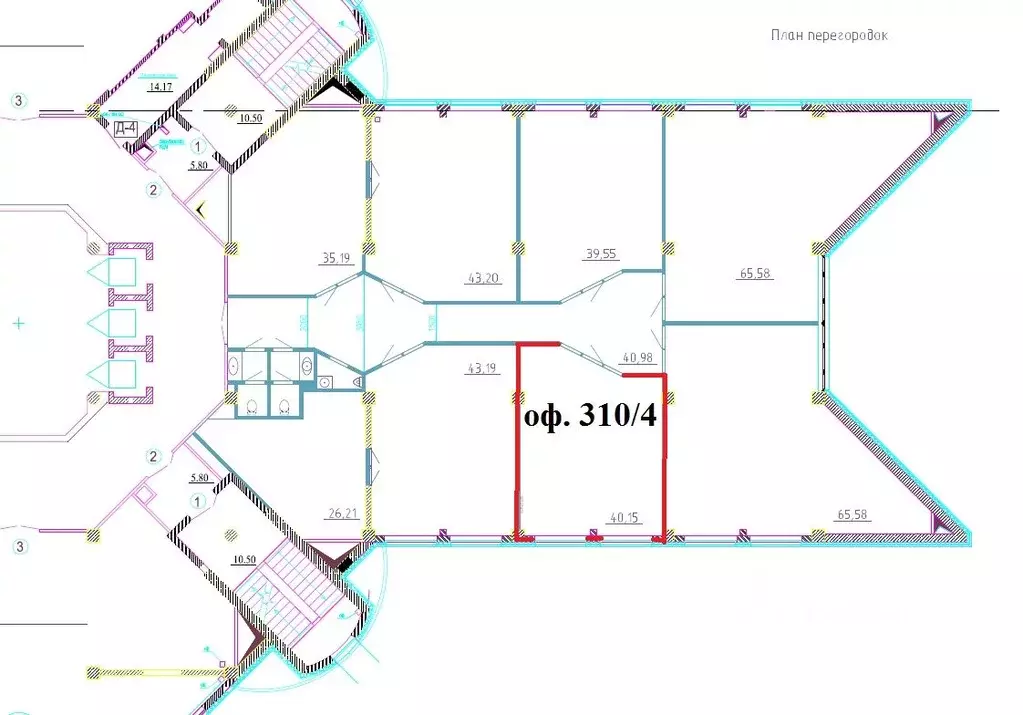 Офис в Кемеровская область, Кемерово Октябрьский просп., 2Б (46 м) - Фото 1