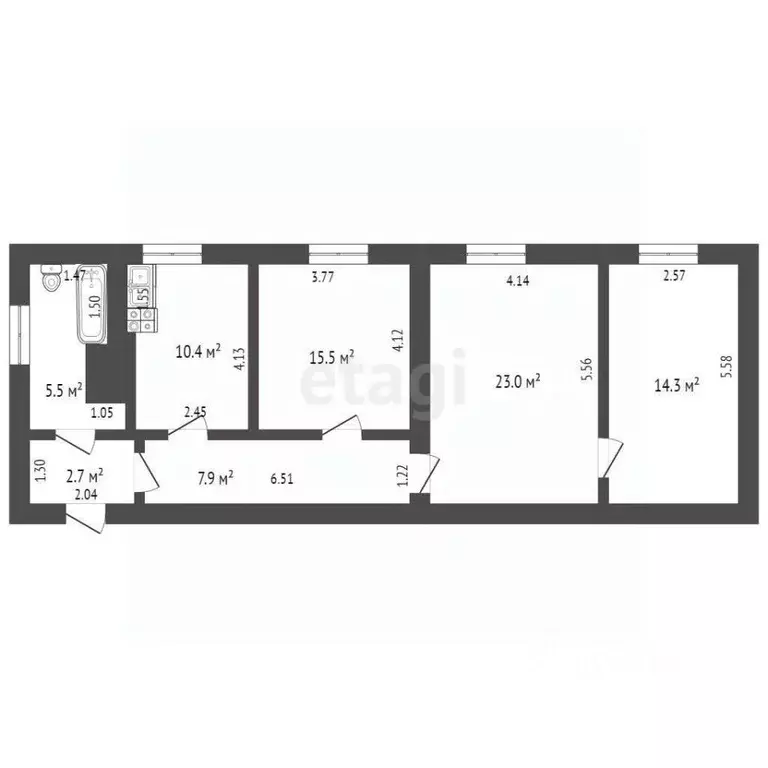 3-к кв. Мордовия, Саранск Мордовская ул., 35к52 (80.0 м) - Фото 0