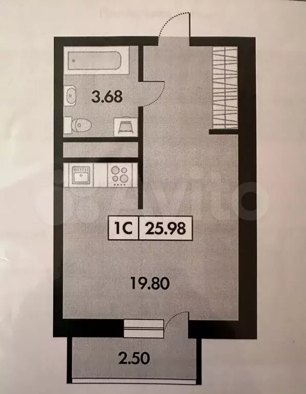 Квартира-студия, 26 м, 15/18 эт. - Фото 0
