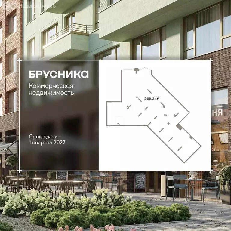Помещение свободного назначения (269.2 м) - Фото 1