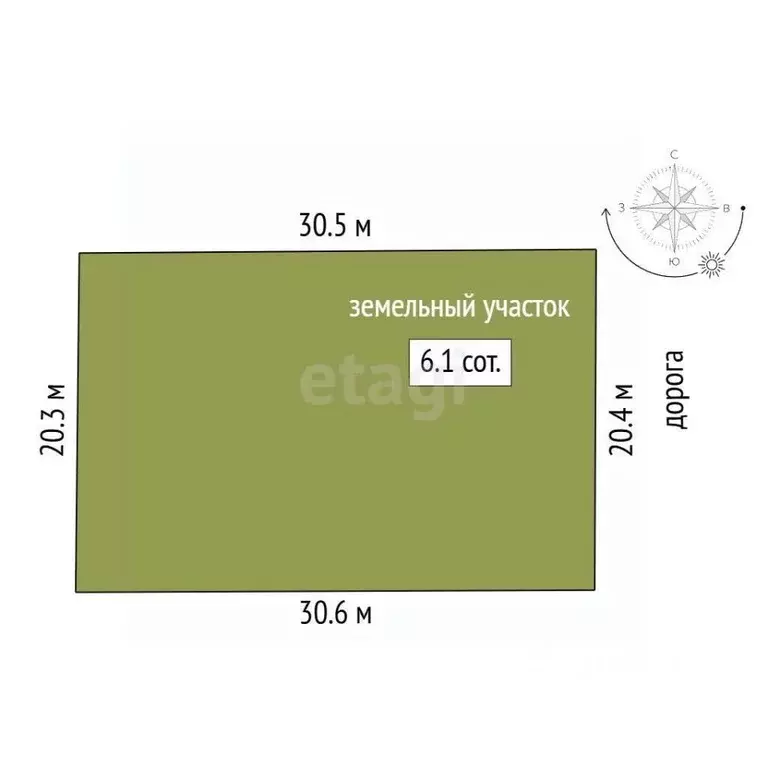 Участок в Крым, Судак муниципальный округ, с. Миндальное, Солнечная ... - Фото 2