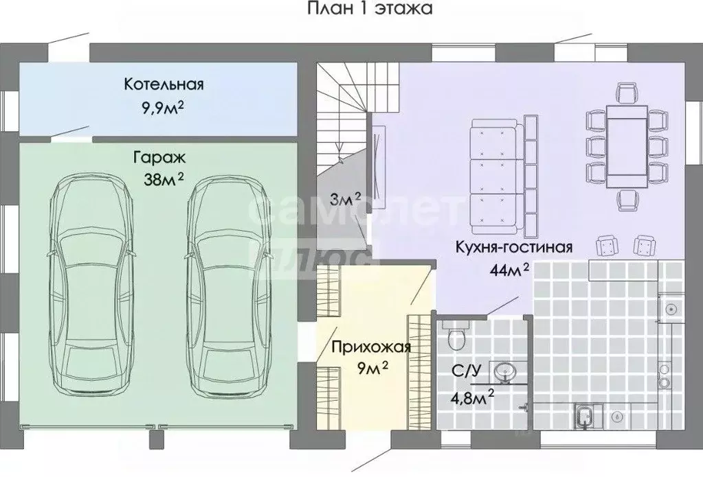 Дом в Томская область, Томский район, д. Кисловка ул. 2-я Парковая, 2 ... - Фото 1