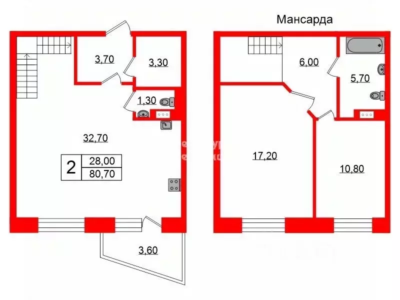 3-к кв. Санкт-Петербург просп. Маршала Жукова, 48к2 (80.7 м) - Фото 1