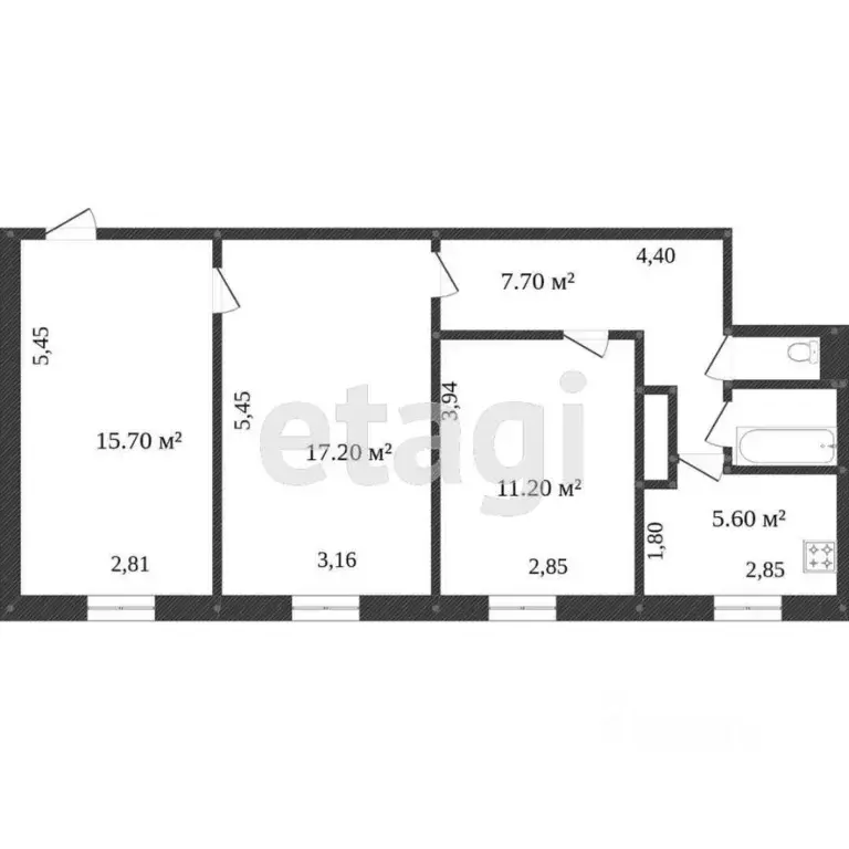 3-к кв. Ямало-Ненецкий АО, Новый Уренгой 2-й мкр, ул. ... - Фото 2