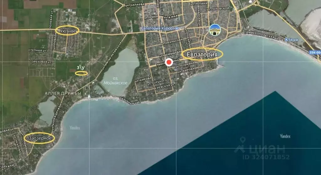 Участок в Крым, Евпатория городской округ, Заозерное пгт ул. Хуторская ... - Фото 1