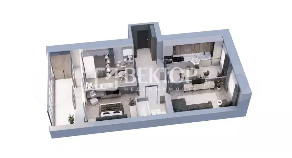 3-к. квартира, 61 м, 4/9 эт. - Фото 1