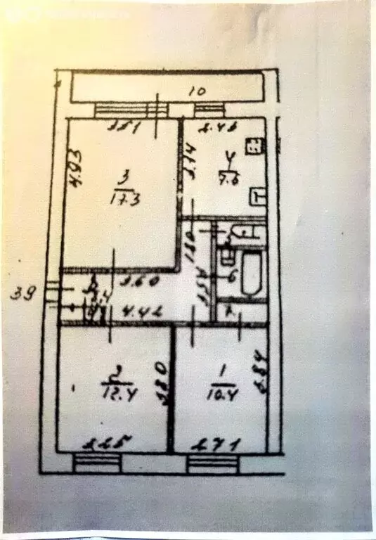 3-комнатная квартира: Кашира, Садовая улица, 26к2 (62 м) - Фото 1