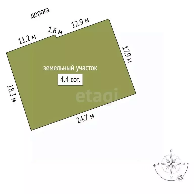 Участок в Саратовская область, Балашов ул. Тараканова, 16 (2.5 сот.) - Фото 1