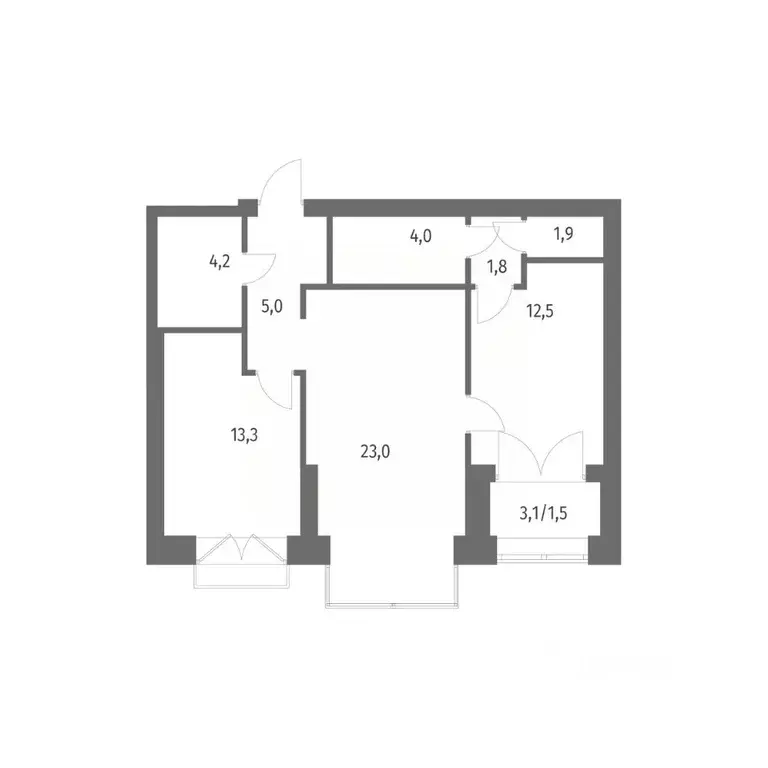 2-к кв. Санкт-Петербург ул. Академика Константинова, 1к1 (67.3 м) - Фото 0