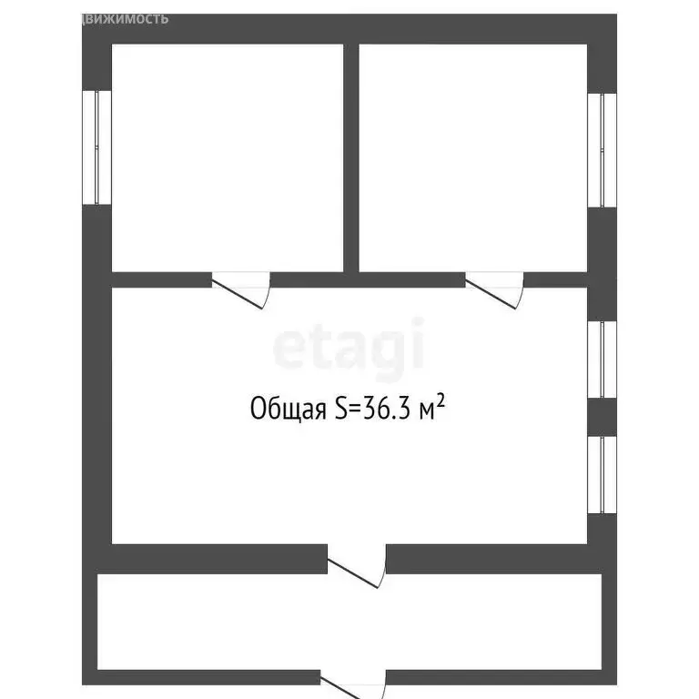 Дом в село Светлоозерское, Береговая улица (36.3 м) - Фото 2