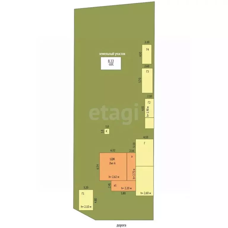 Дом в Хабаровский край, Комсомольск-на-Амуре Амурская ул., 68 (34 м) - Фото 2