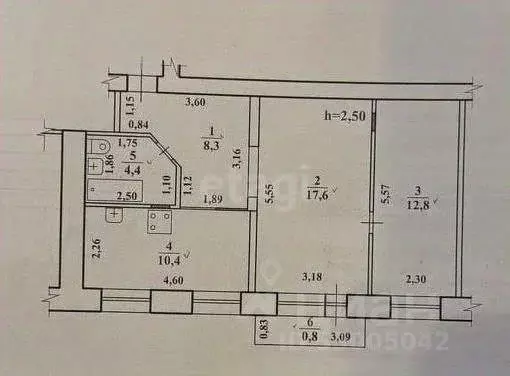 3-к кв. Забайкальский край, Чита ул. Шилова, 4 (53.5 м) - Фото 1