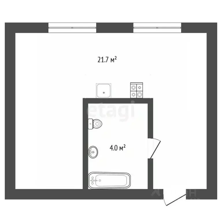 Студия Тюменская область, Тюмень ул. Рационализаторов, 22 (21.7 м) - Фото 1