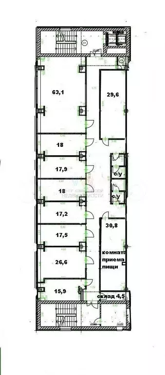 Офис класс А в центре, новый ремонт, 702 кв. м - Фото 1