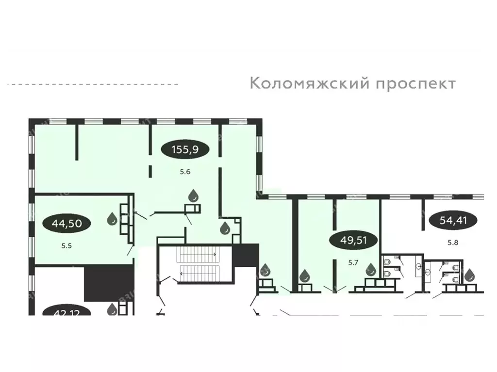 Офис в Санкт-Петербург Коломяжский просп., 19 (250 м) - Фото 2