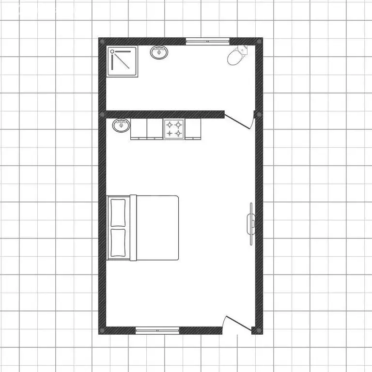 Квартира-студия: село Супсех, Советская улица, 51 (23.3 м) - Фото 1