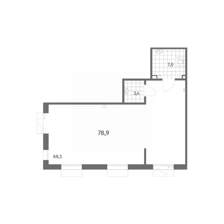 Помещение свободного назначения в Санкт-Петербург ул. Шкиперский ... - Фото 2