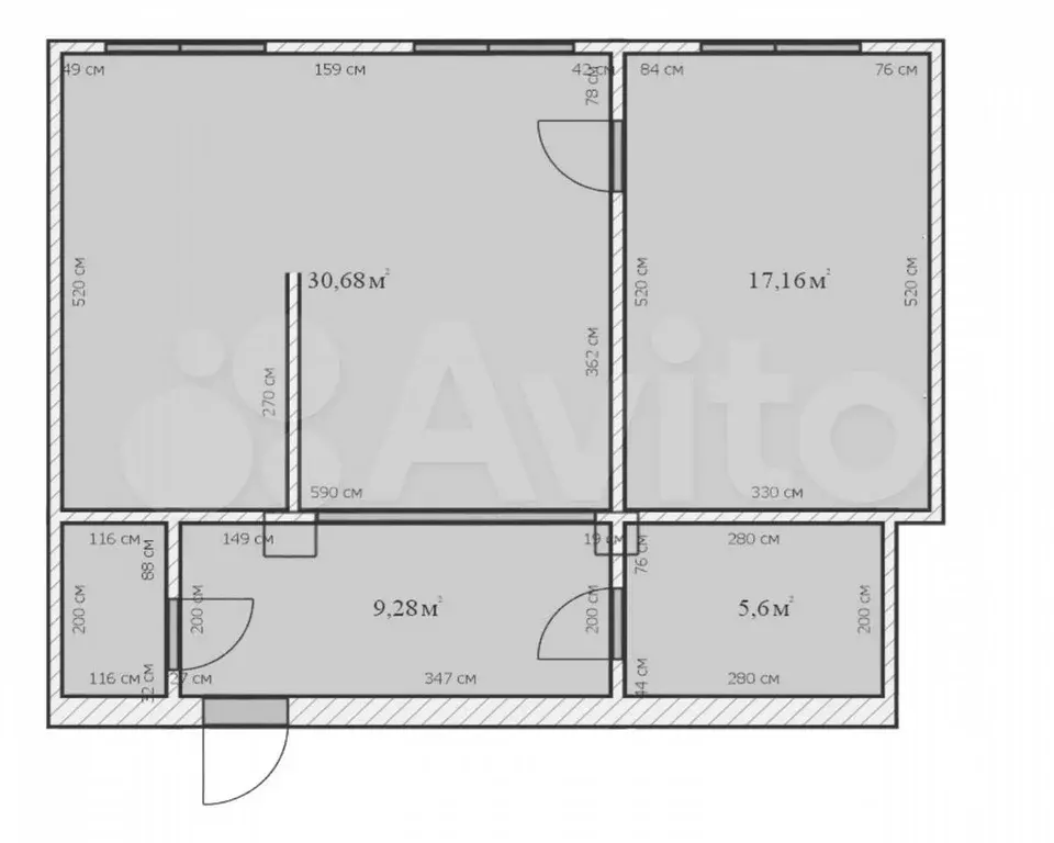 2-к. квартира, 65 м, 8/10 эт. - Фото 0