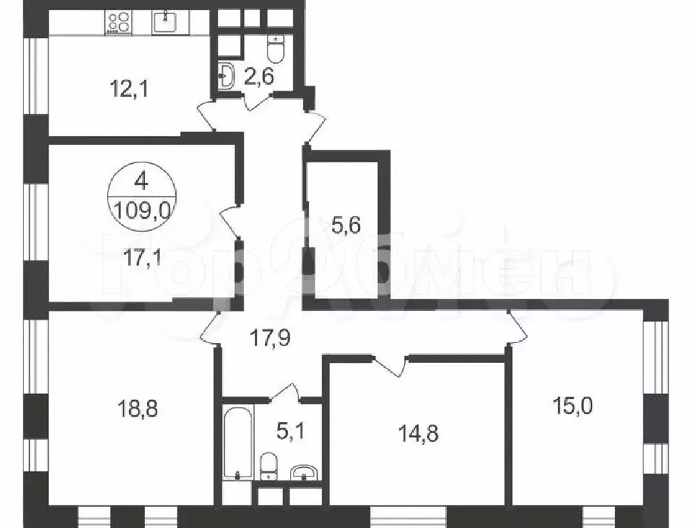 Продается 4-комнатная квартира - Фото 2