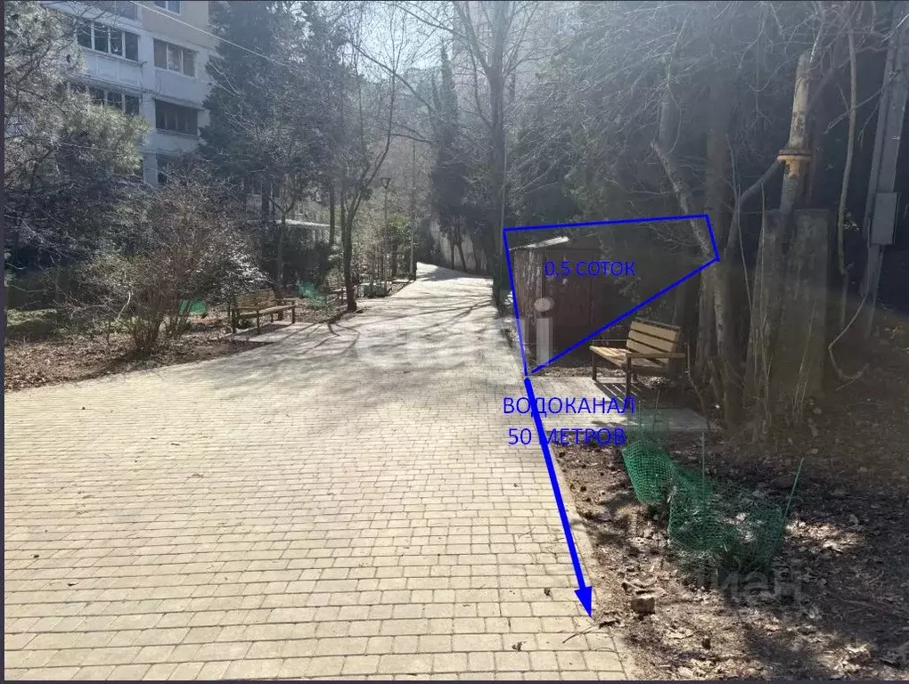 Участок в Крым, Ялта ул. Кривошты (0.5 сот.) - Фото 2