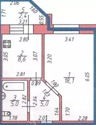 1-к кв. Татарстан, Казань ул. Чапаева, 16 (36.7 м) - Фото 2