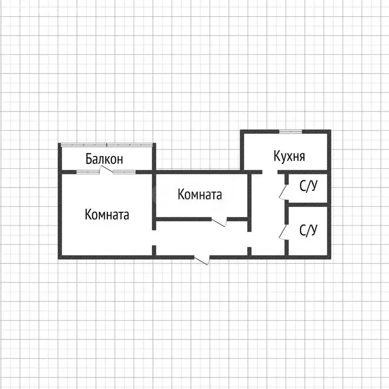 2-комнатная квартира: Аша, улица Озимина, 43 (51.4 м) - Фото 1