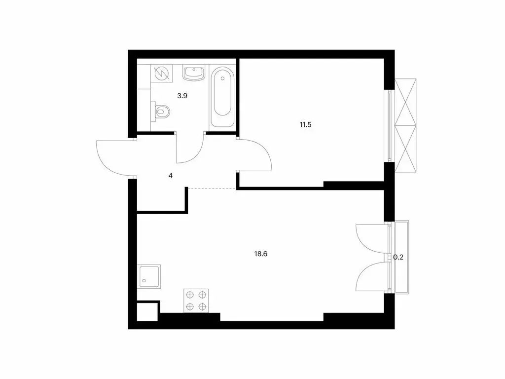 1-комнатная квартира: посёлок Ильинское-Усово, ЖК Ильинские Луга, к2.8 ... - Фото 0