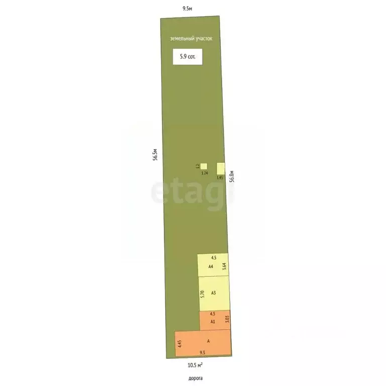 Дом в Тамбовская область, Тамбов Южная ул., 69 (79 м) - Фото 1