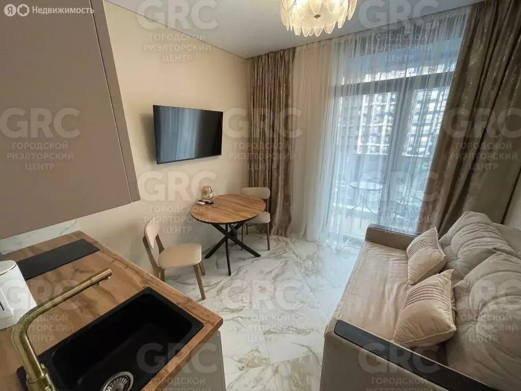 Квартира-студия: Сочи, микрорайон Бытха, Ясногорская улица, 16/2к6 (18 ... - Фото 1