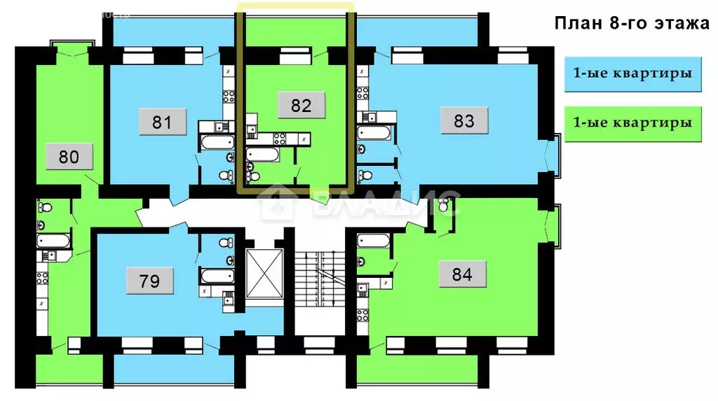 Квартира-студия: Благовещенск, Конная улица, 150 (32.6 м) - Фото 1