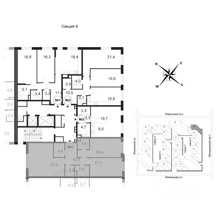2-к кв. Москва Винницкая ул., 8к2 (89.1 м) - Фото 1