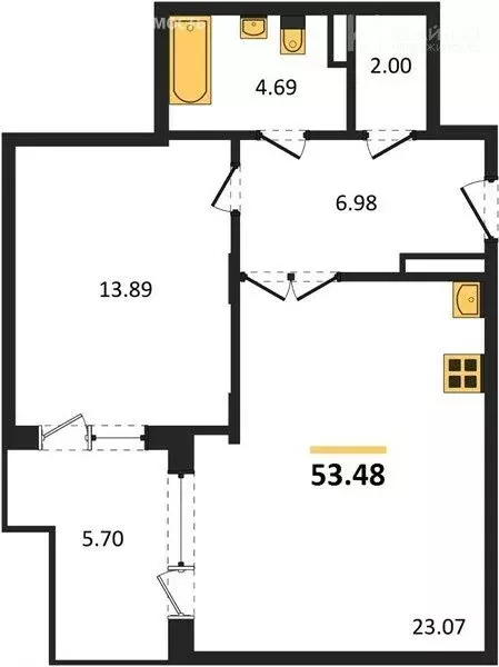 2-комнатная квартира: Воронеж, улица 45-й Стрелковой Дивизии, 113 ... - Фото 0