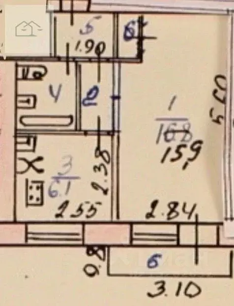 1-к кв. Воронежская область, Воронеж ул. Космонавтов, 8 (30.0 м) - Фото 1