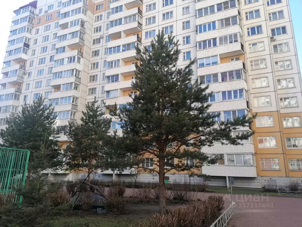 1-к кв. Санкт-Петербург ул. Коллонтай, 15к2 (44.3 м) - Фото 0
