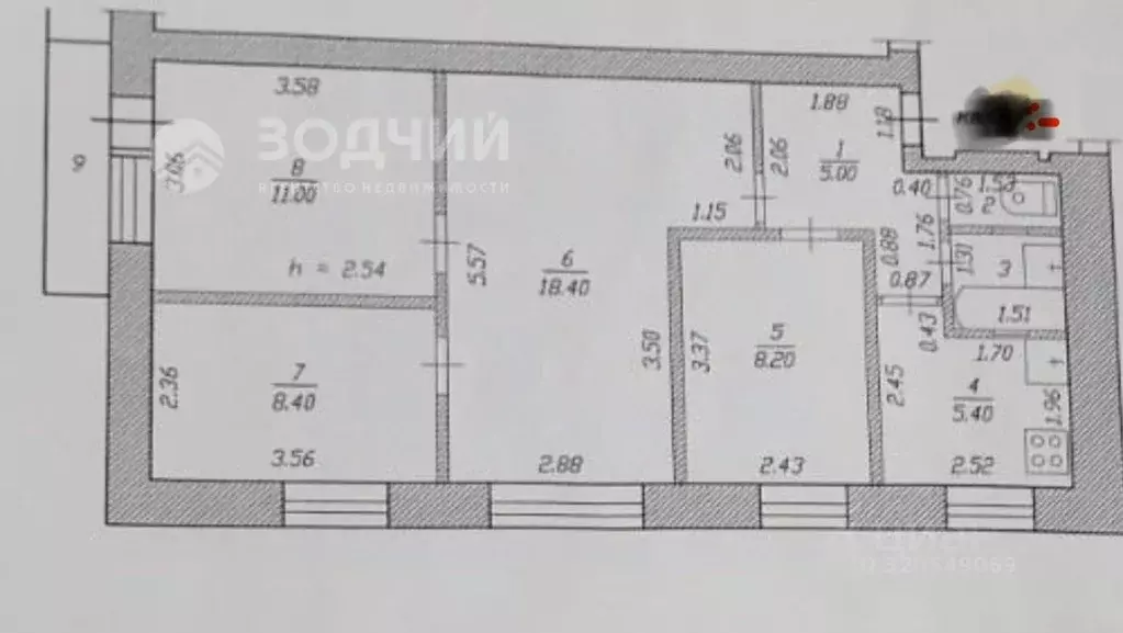 4-к кв. Чувашия, Чебоксары ул. Афанасьева, 5 (60.4 м) - Фото 0